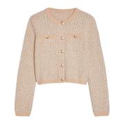 Pennyblack Boucle Stickad Jacka Nicolas Stil Brown, Dam