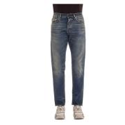 Haikure Slim Tokyo Jeans i ren bomull Blue, Herr