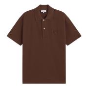 Maison Kitsuné Modig Fox Head Polo Skjorta Brown, Herr