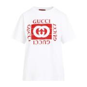 Gucci Vit T-shirt för kvinnor White, Dam