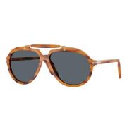 Persol Senna Blå Lins Solglasögon Brown, Dam