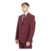 Selected Homme Bordeaux Enkelknäppt Jacka Höst Vinter Red, Herr