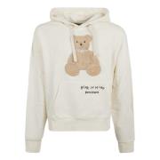 Palm Angels Beige Sweater med Bear Design Beige, Herr