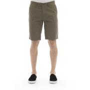 Baldinini Enfärgade Bermuda Shorts Trend Green, Herr