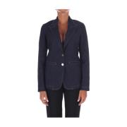 Liu Jo Blå Mode Blazer Jacka Blue, Dam