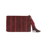 Anya Hindmarch Pre-owned Pre-owned Laeder kuvertvskor Red, Dam