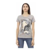 Trussardi Kortärmad Rund Hals T-shirt Gray, Dam