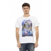 Trussardi Casual T-shirt med rund hals White, Herr