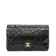 Chanel Vintage Pre-owned Laeder axelremsvskor Black, Dam