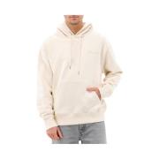 Olaf Hussein Off White Studio Hoodie Rent Design Beige, Herr