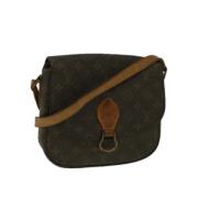 Louis Vuitton Vintage Pre-owned Canvas axelremsvskor Brown, Dam