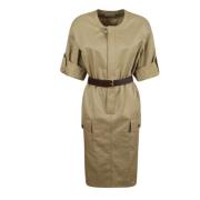 Saint Laurent Beige Klänning Robe Beige, Dam