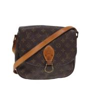 Louis Vuitton Vintage Pre-owned Canvas axelremsvskor Brown, Dam