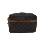 Louis Vuitton Vintage Pre-owned Canvas kuvertvskor Brown, Dam