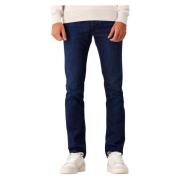 Jacob Cohën Mörk Tvätt Slim Fit Jeans Blue, Herr