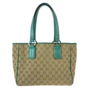 Gucci Vintage Pre-owned Canvas totevskor Beige, Dam