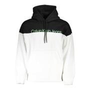 Calvin Klein Hoodie Vit Långärmad Bomull White, Herr