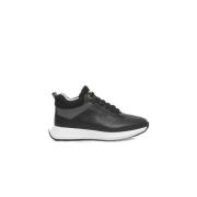 Cerruti 1881 Plattform Läder Sneakers för Kvinnor Black, Dam