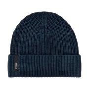 Guess Patch Logo Beanie - Blå Blue, Dam