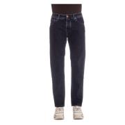 Jacob Cohën Blå Flocked Denim Scott Fit Jeans Blue, Herr