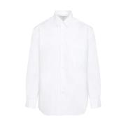 Comme des Garçons Vit Bomullsskjorta Med Spetskrage White, Herr