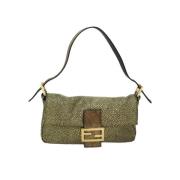 Fendi Vintage Pre-owned Canvas fendi-vskor Green, Dam