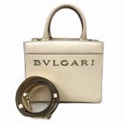 Bvlgari Vintage Pre-owned Laeder handvskor Beige, Dam