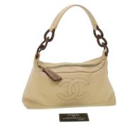 Chanel Vintage Pre-owned Laeder chanel-vskor Beige, Dam