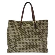 Fendi Vintage Pre-owned Canvas totevskor Brown, Dam