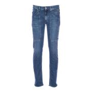 Jeckerson Slim Fit Denim Jeans med Lappar Blue, Herr