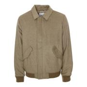 Wax London Bomberjacka i ullblandning Beige, Herr