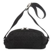 Bottega Veneta Vintage Pre-owned Canvas axelremsvskor Black, Dam