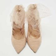 Jimmy Choo Pre-owned Pre-owned Spets klackskor Beige, Dam