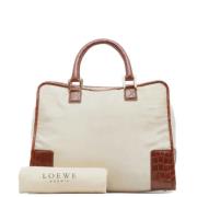 Loewe Pre-owned Pre-owned Laeder handvskor Beige, Dam