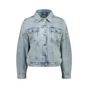 Raizzed Oversized Denimjacka Kort Passform Blue, Dam