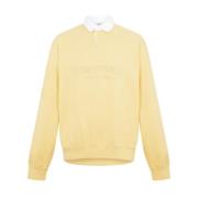 Fear Of God Henley Rugby Logo Polo Shirt Yellow, Herr