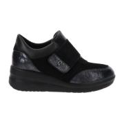 Cinzia Soft Läder Sneakers för Kvinnor Black, Dam