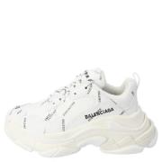 Balenciaga Polyester sneakers White, Dam