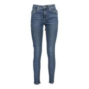 Desigual Blå Denim Jeans med Broderi Blue, Dam