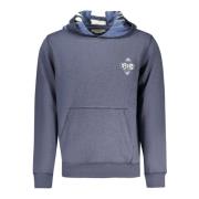 Guess Blå Hoodie med Detaljer Blue, Herr