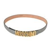 Moschino Stiliga Bälteskollektion Gray, Dam