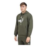 Puma Grön Huvtröja Tröja Casual Sportig Stil Green, Herr