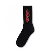 Vans Flamsockor - Svart, Logotyp Sydd Black, Unisex