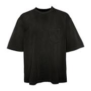 Denham Noah Pocket Tee Oversized T-Shirt Gray, Herr