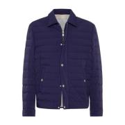 Brunello Cucinelli Lätt Dunjacka Blue, Herr