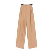 Sportmax Vida Byxor i Trendig Stil Brown, Dam