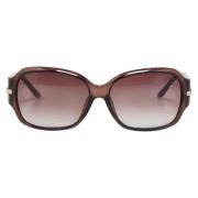 Dior Vintage Pre-owned Plast solglasgon Brown, Dam