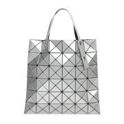 Issey Miyake Reflekterande geometriskt mönster tote bag Gray, Dam