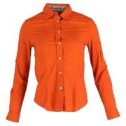 Burberry Vintage Pre-owned Bomull toppar Orange, Dam