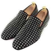 Christian Louboutin Pre-owned Pre-owned Laeder lgskor Black, Herr